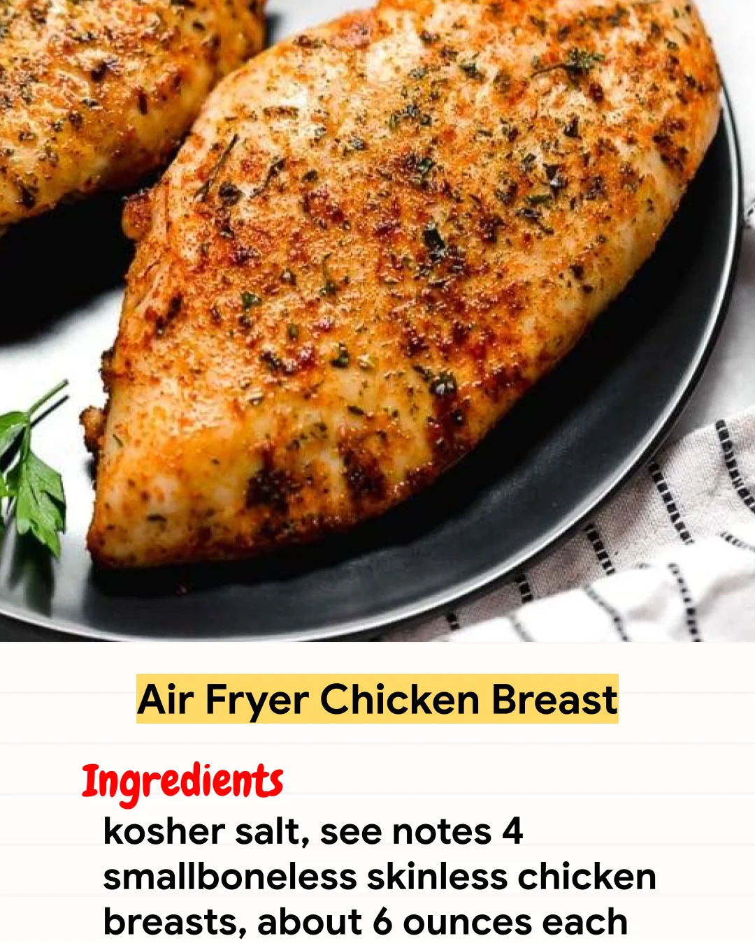 Air Fryer Recipe Air Fryer Chicken Breast