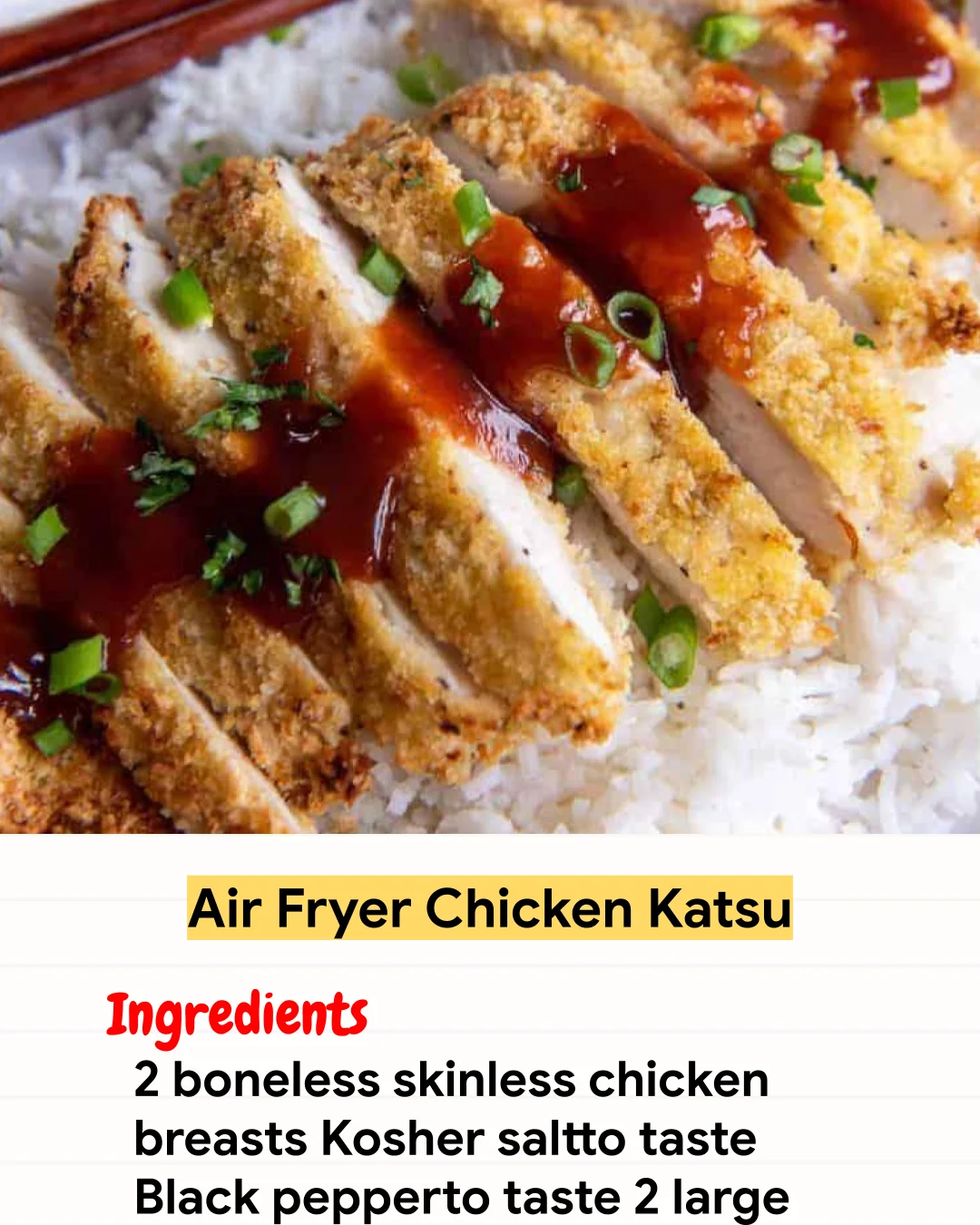 Air Fryer Recipe Air Fryer Chicken Katsu