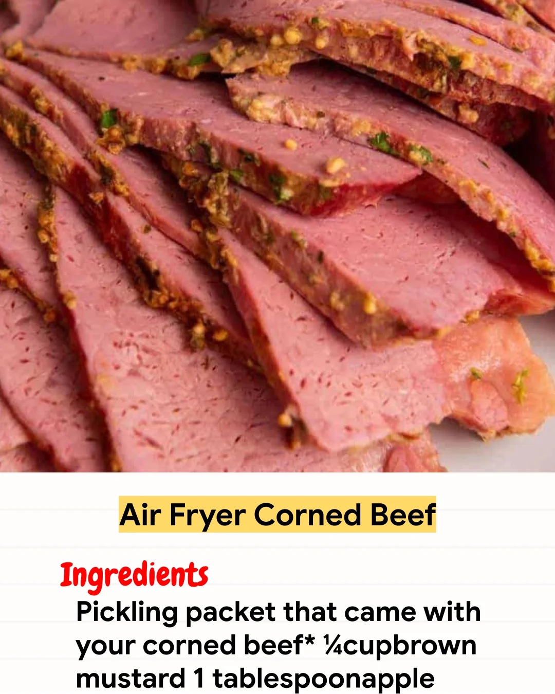Air Fryer Recipe Air Fryer Corned Beef
