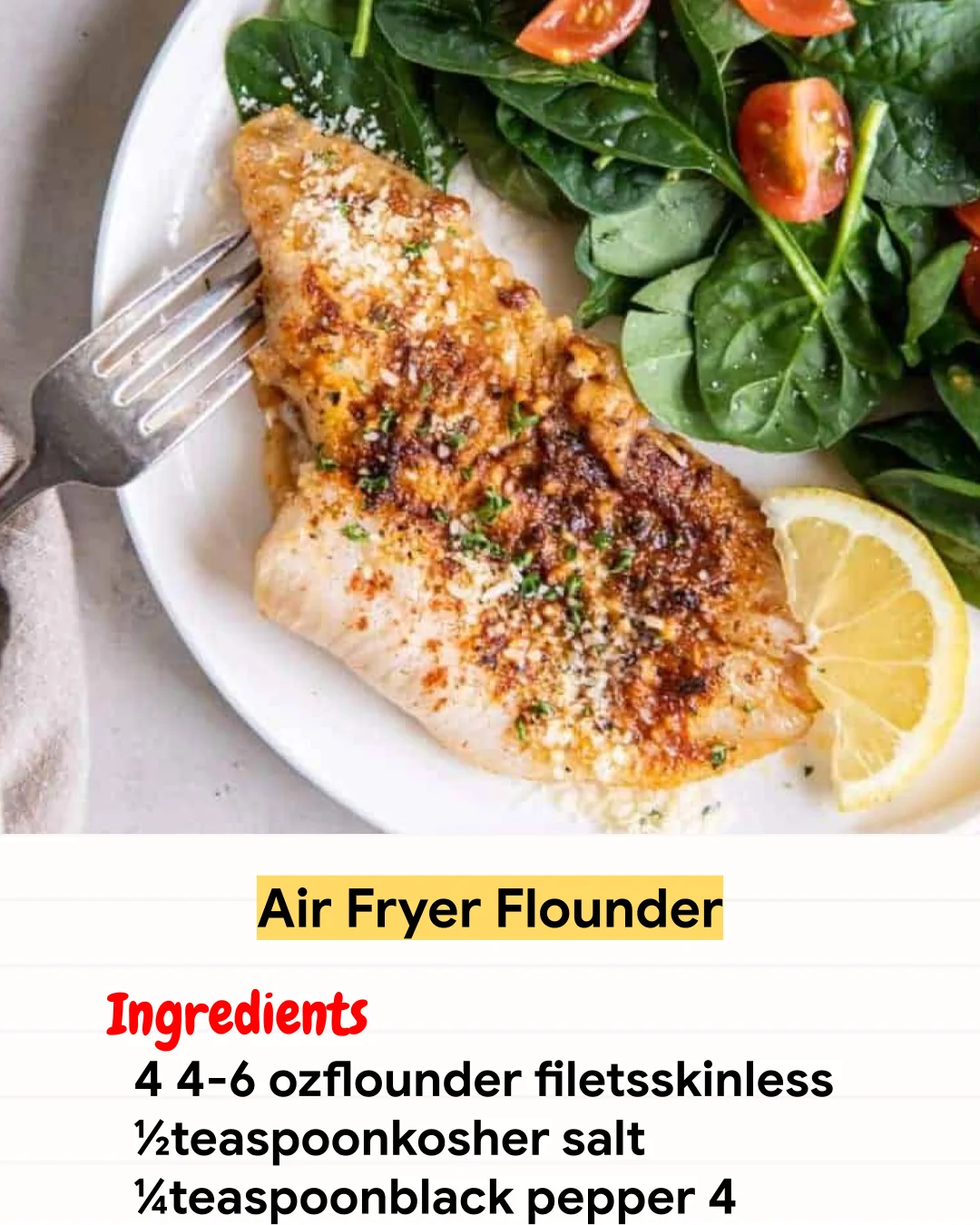 Air Fryer Recipe Air Fryer Flounder