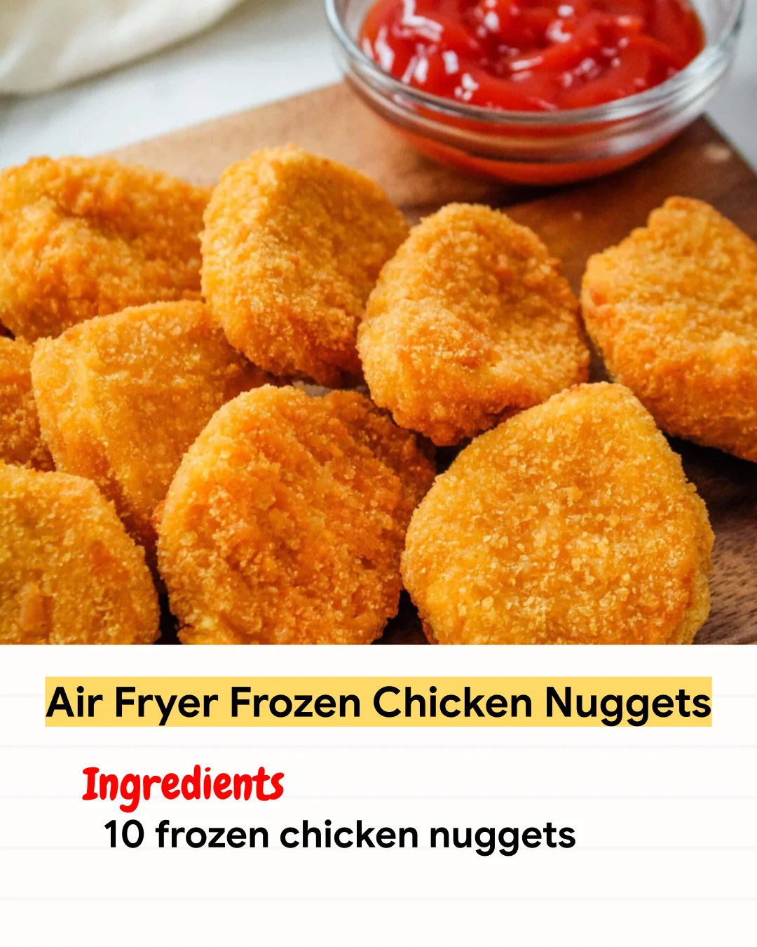 Air Fryer Recipe Air Fryer Frozen Chicken Nuggets