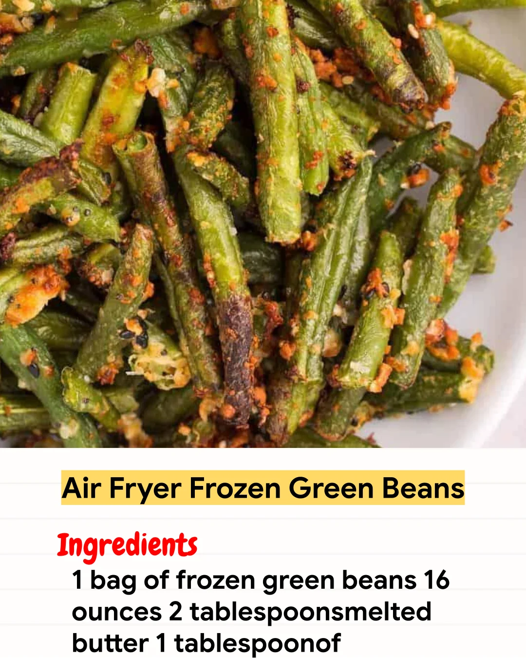 Air Fryer Recipe Air Fryer Frozen Green Beans