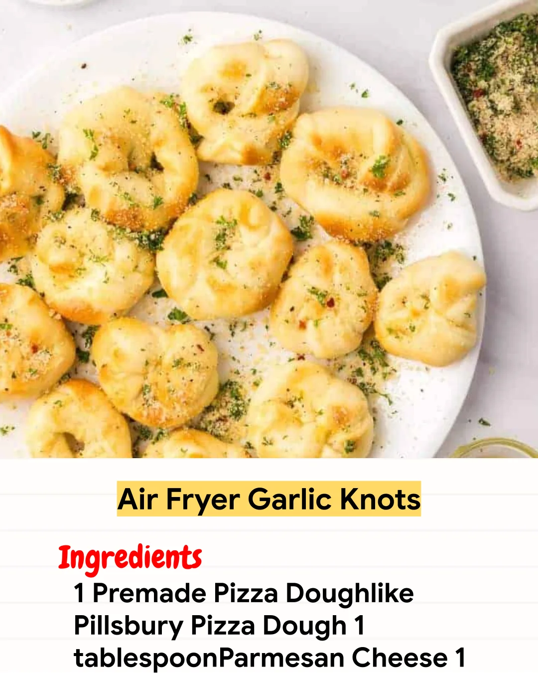 Air Fryer Recipe Air Fryer Garlic Knots