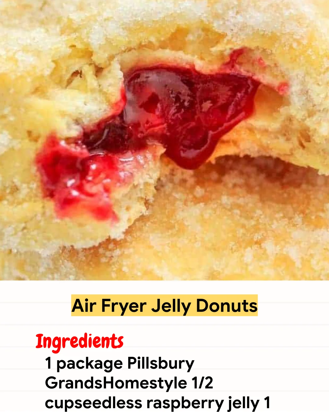 Air Fryer Recipe Air Fryer Jelly Donuts