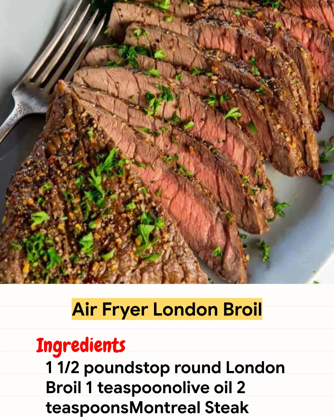 Air Fryer Recipe Air Fryer London Broil