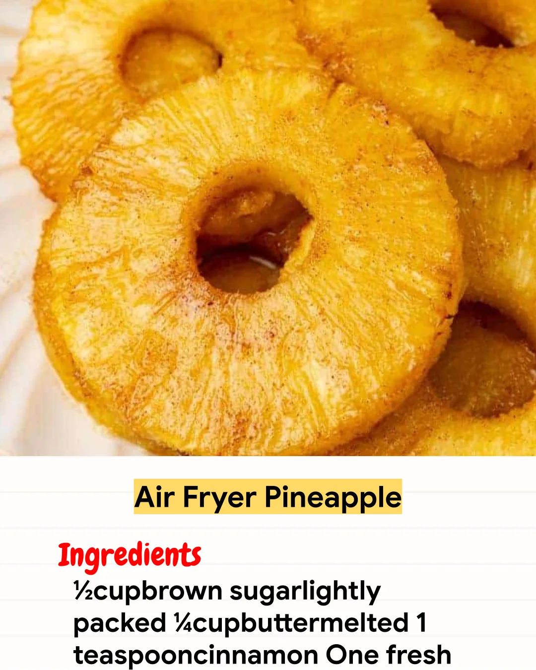 Air Fryer Recipe Air Fryer Pineapple