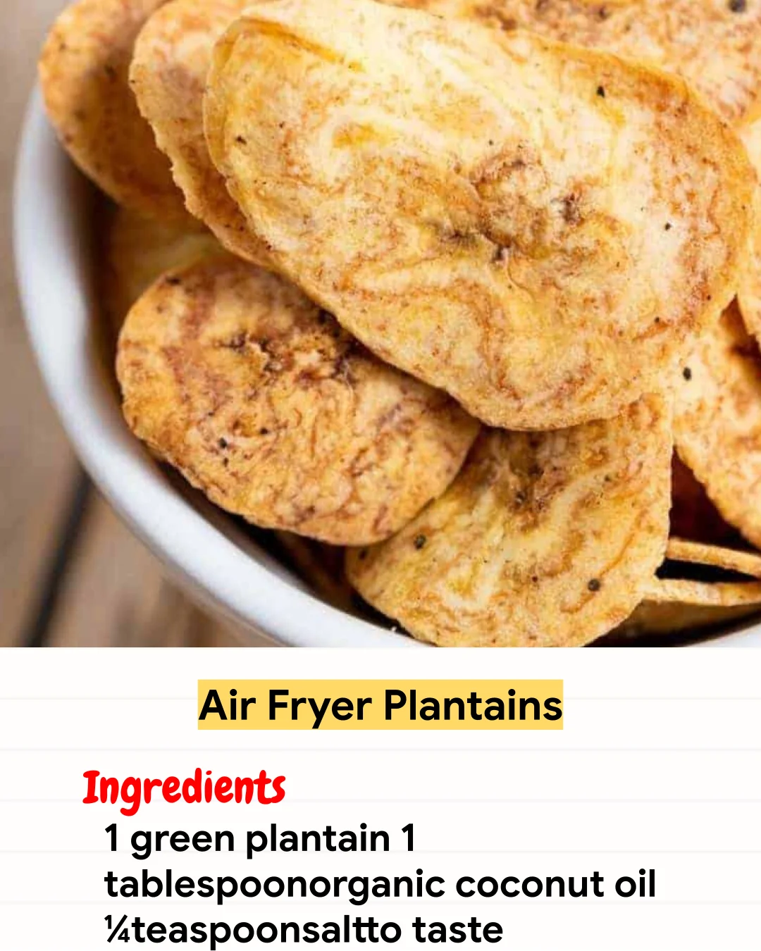 Air Fryer Recipe Air Fryer Plantains