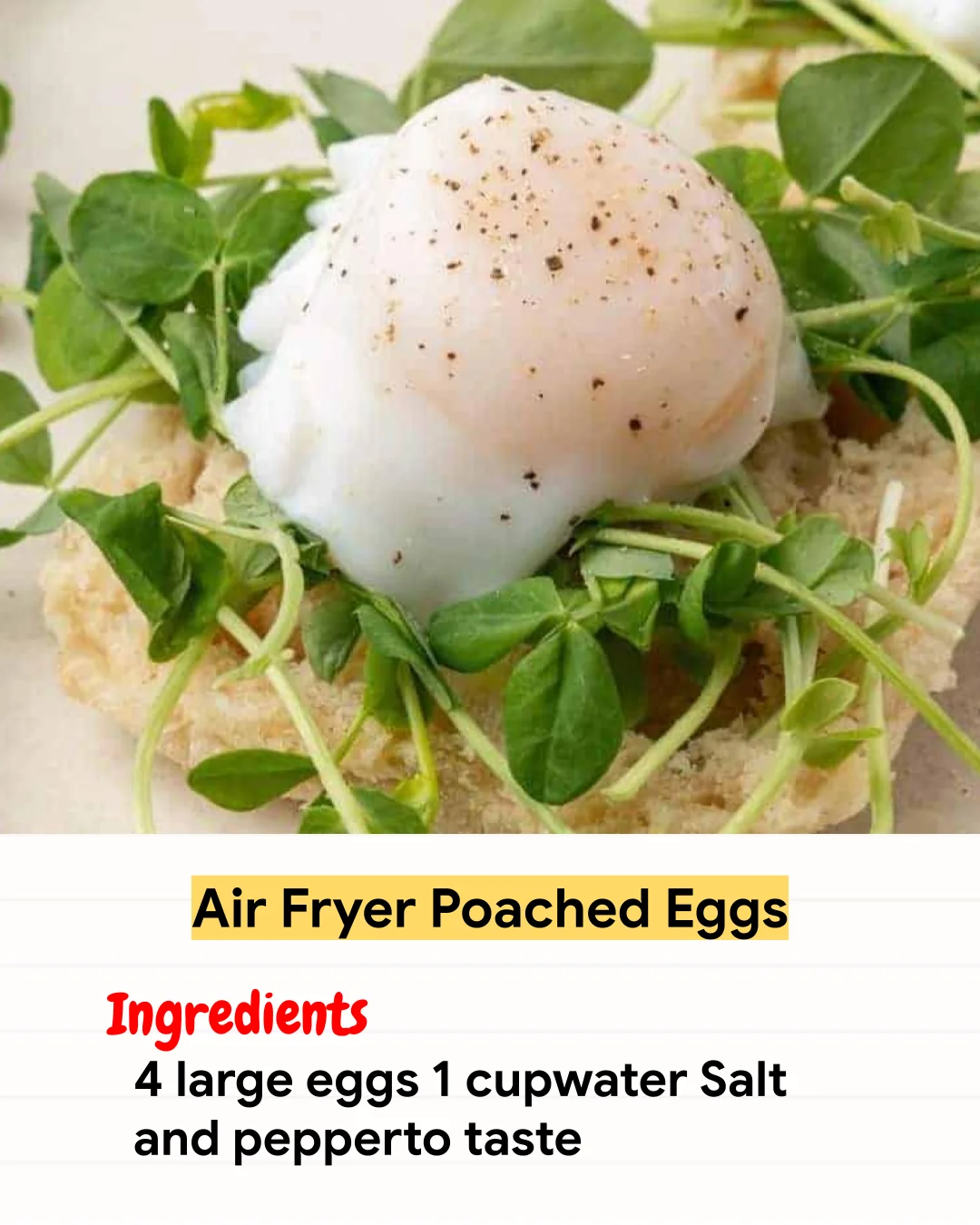Air Fryer Recipe Air Fryer Poached Eggs
