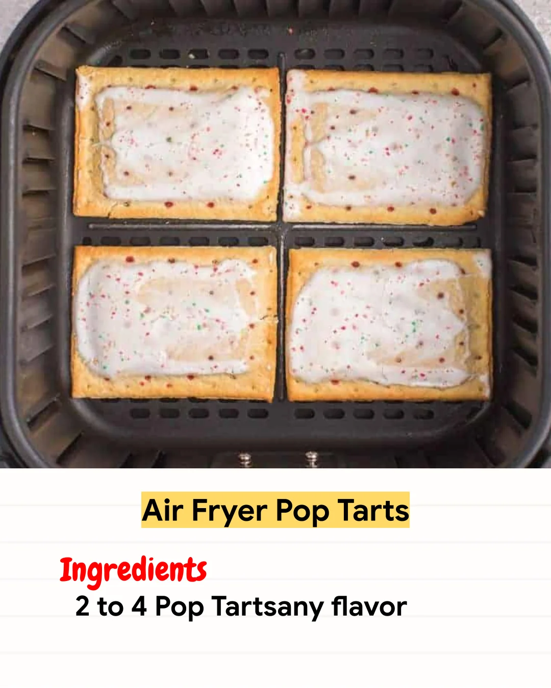 Air Fryer Recipe Air Fryer Pop Tarts