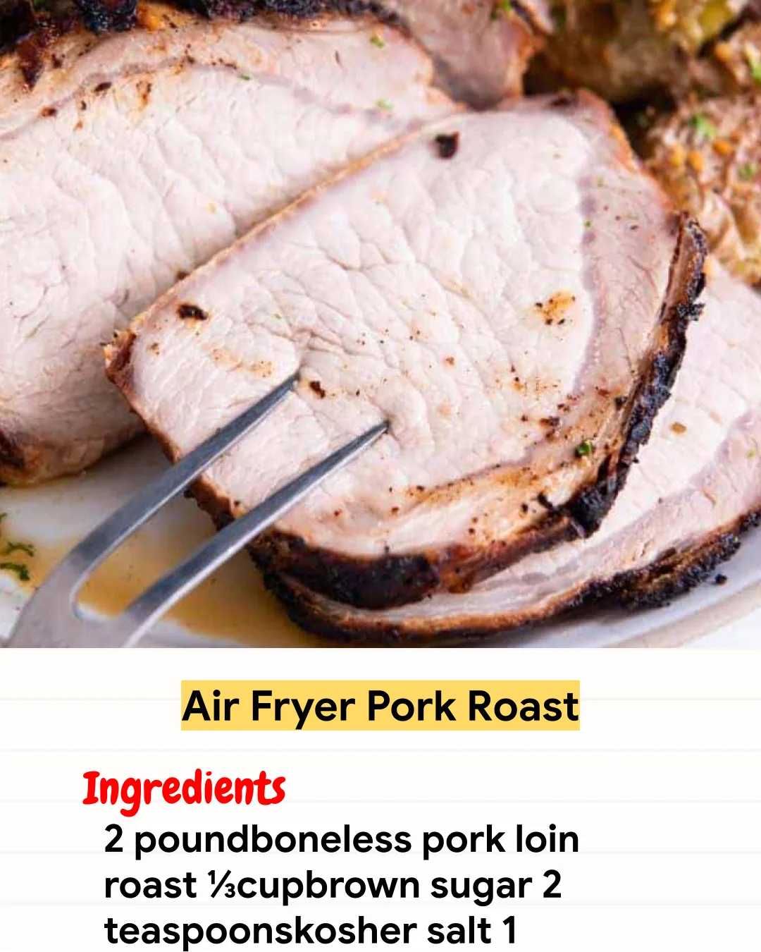 Air Fryer Recipe Air Fryer Pork Roast