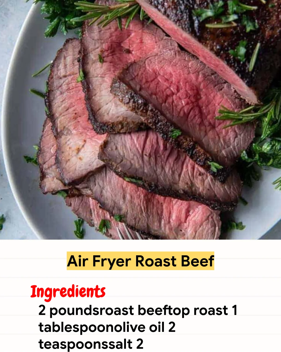 Air Fryer Recipe Air Fryer Roast Beef