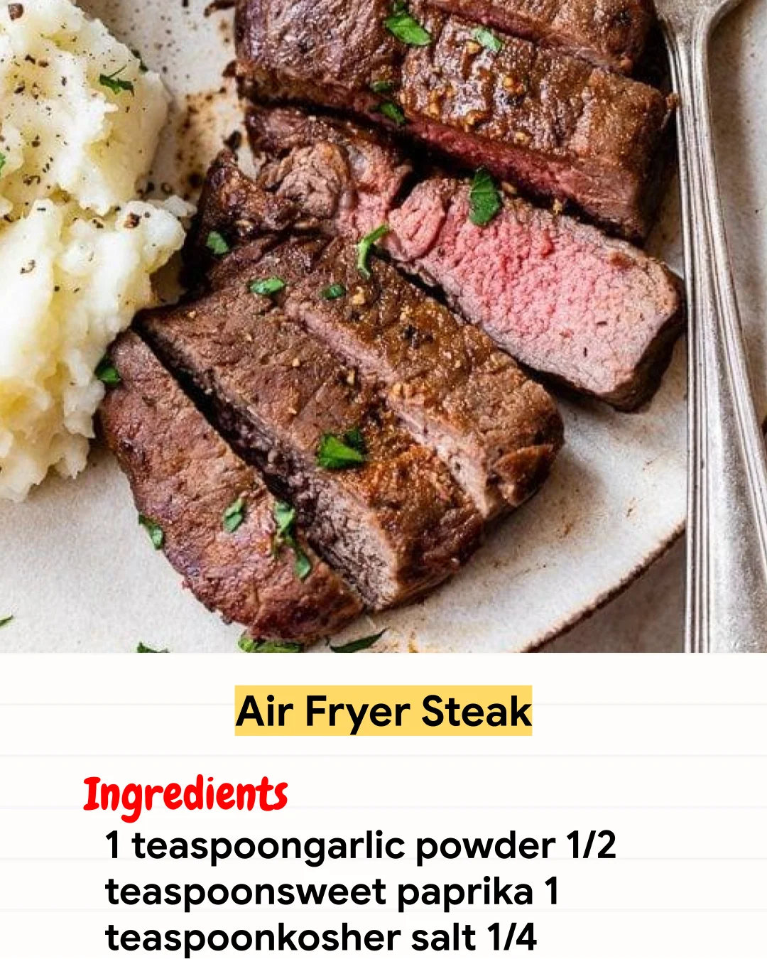 Air Fryer Recipe Air Fryer Steak