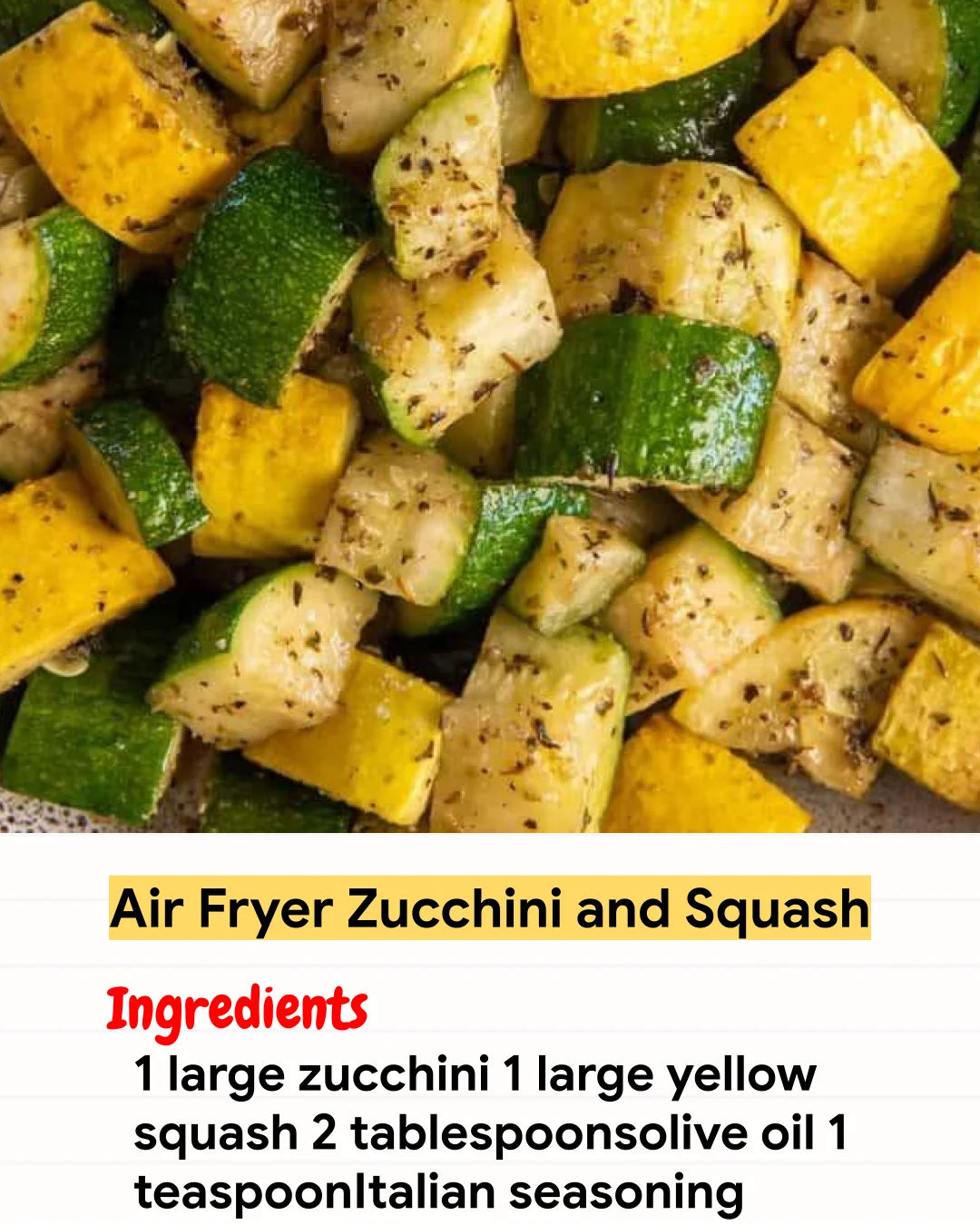 Air Fryer Recipe Air Fryer Zucchini and Squash
