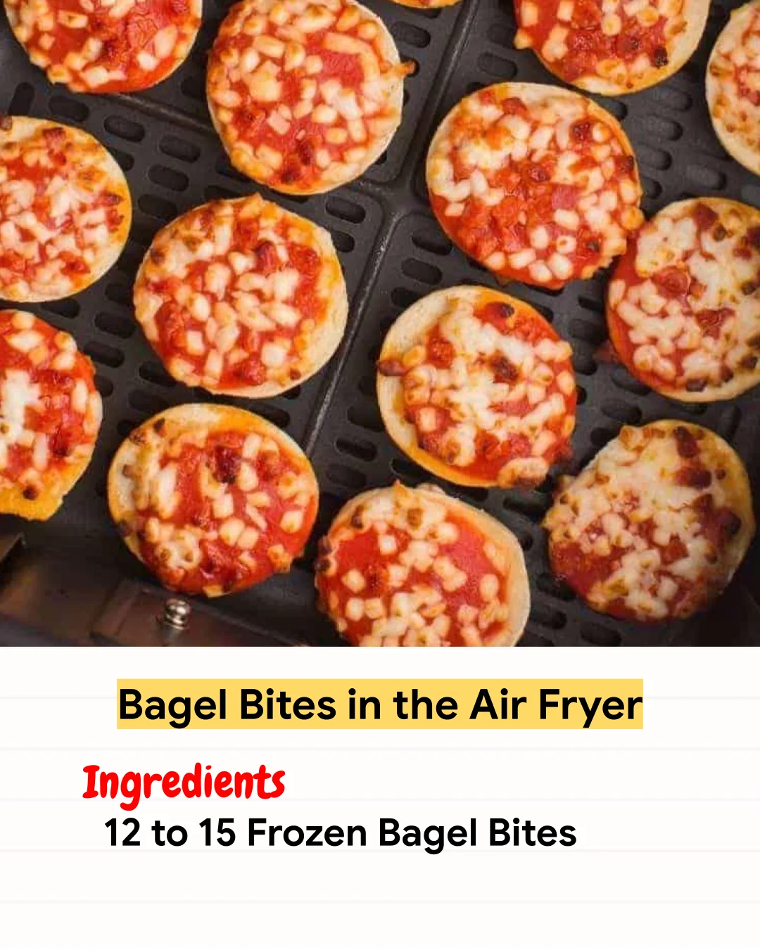 Air Fryer Recipe Bagel Bites in the Air Fryer