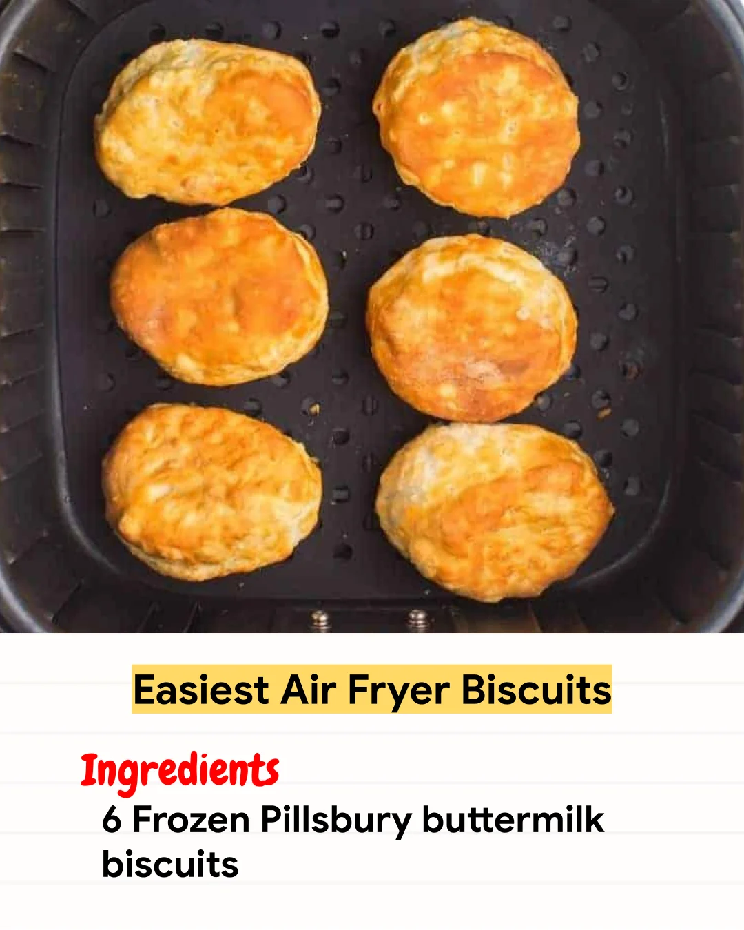 Air Fryer Recipe Easiest Air Fryer Biscuits