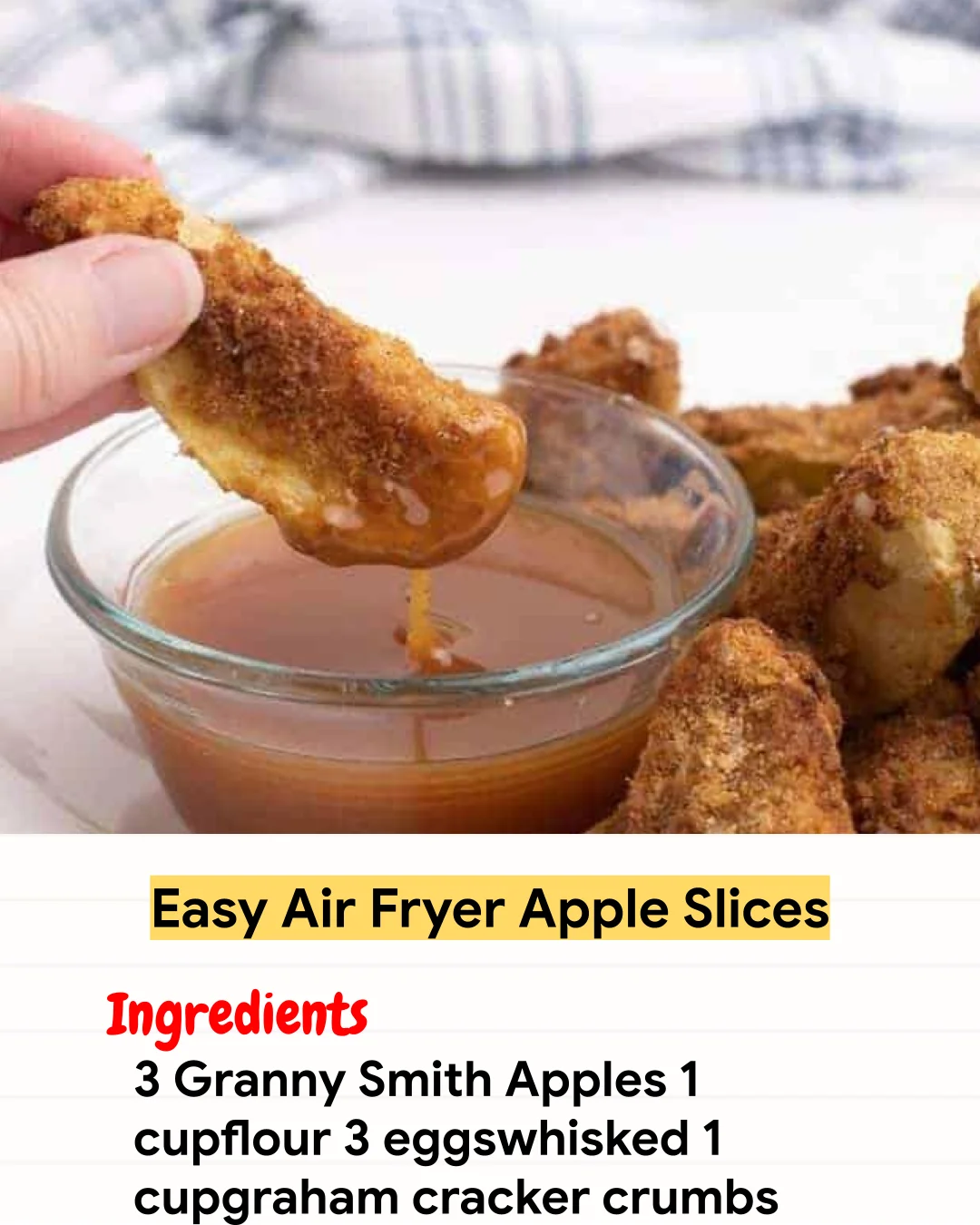 Air Fryer Recipe Easy Air Fryer Apple Slices