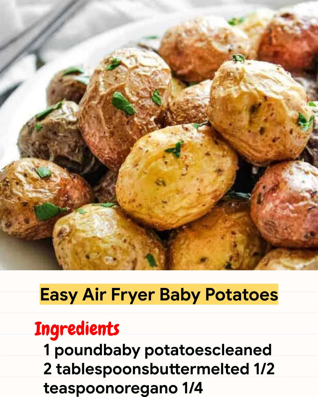 Air Fryer Recipe Easy Air Fryer Baby Potatoes