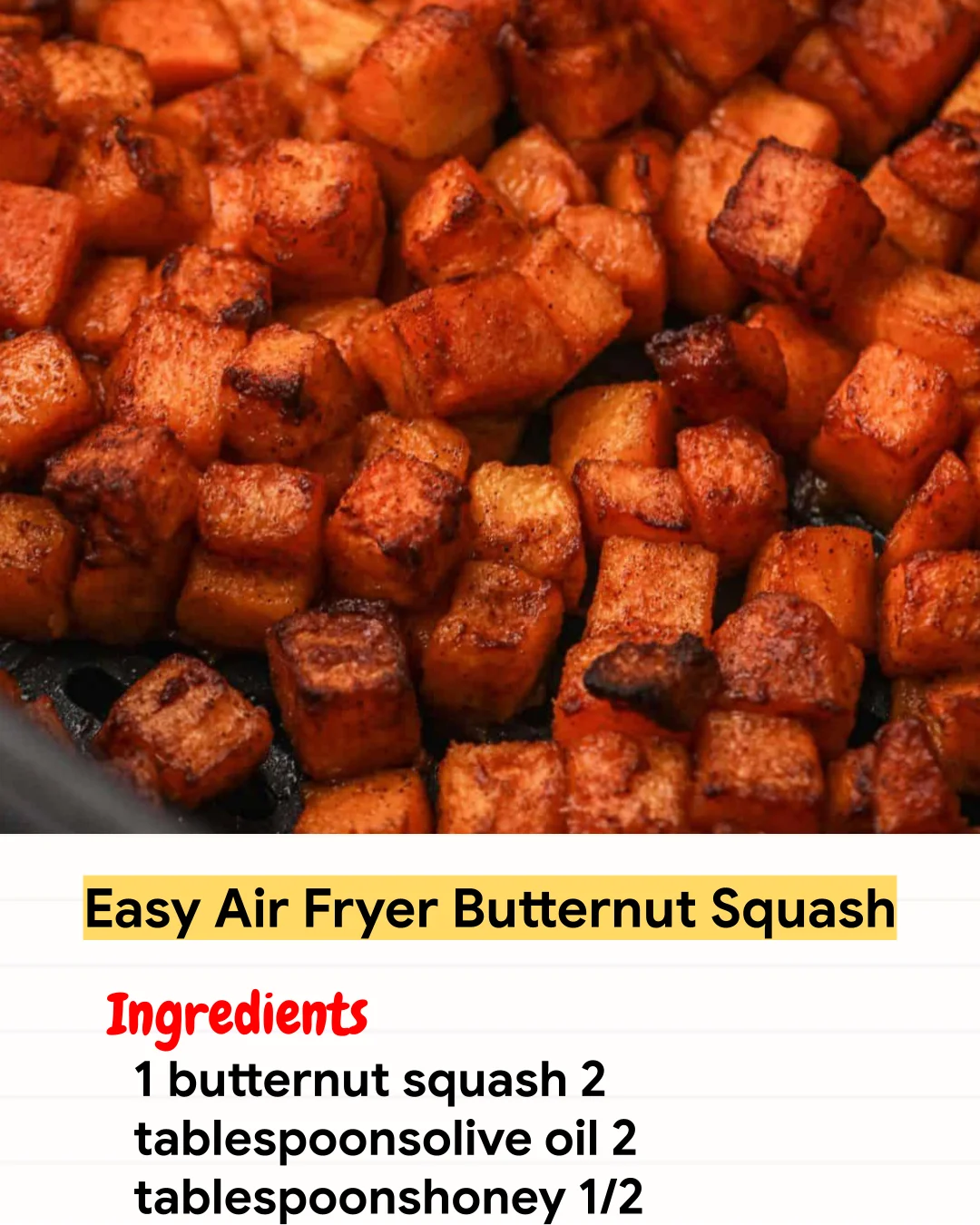 Air Fryer Recipe Easy Air Fryer Butternut Squash