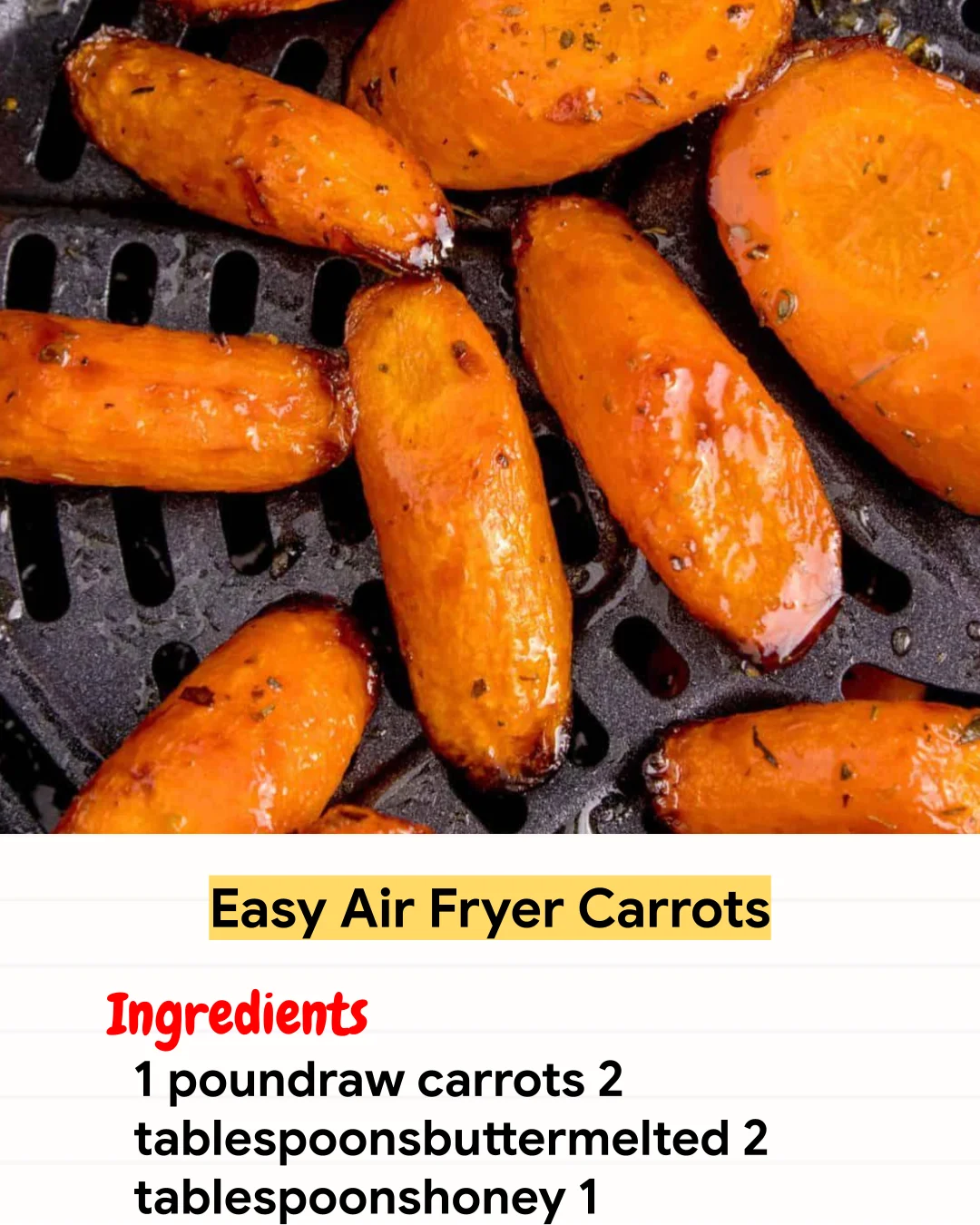 Air Fryer Recipe Easy Air Fryer Carrots