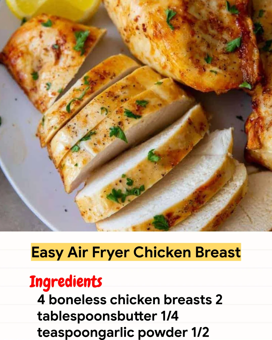 Air Fryer Recipe Easy Air Fryer Chicken Breast