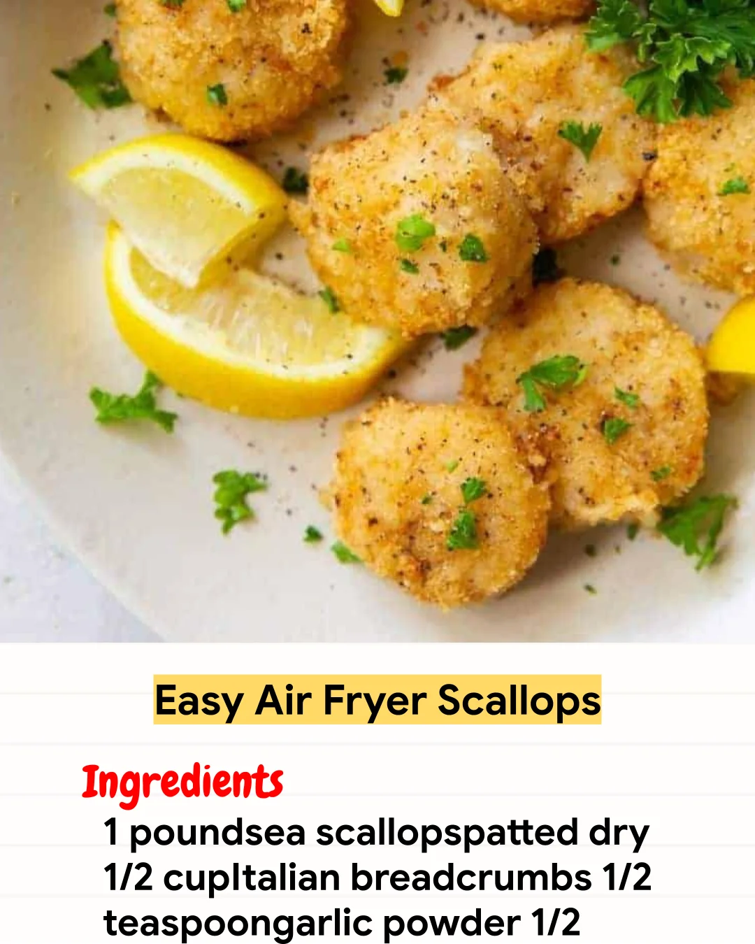 Air Fryer Recipe Easy Air Fryer Scallops