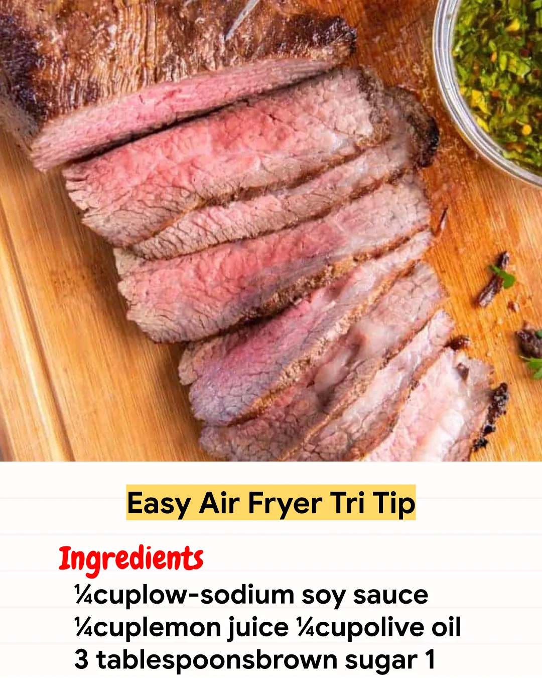 Air Fryer Recipe Easy Air Fryer Tri Tip