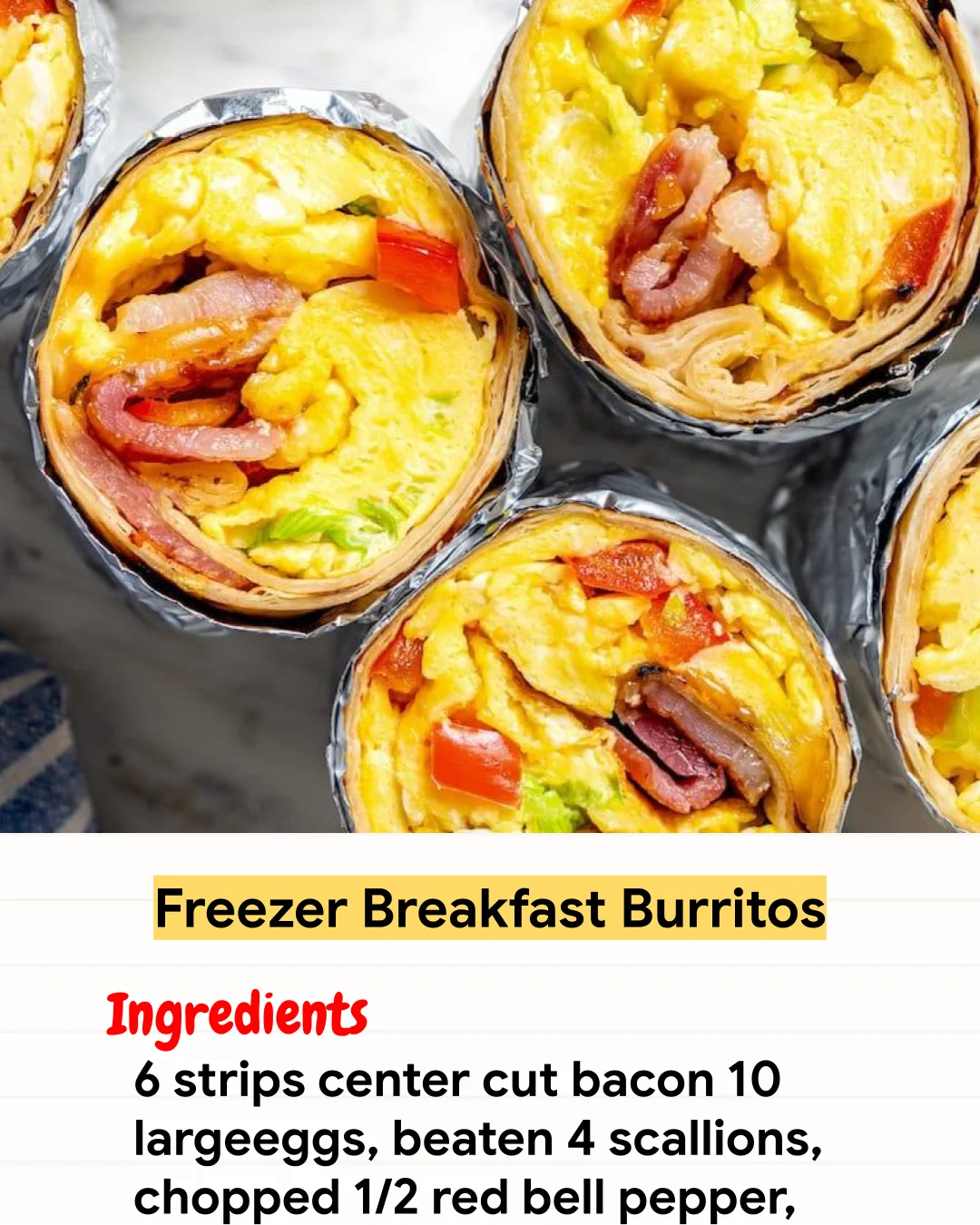 Air Fryer Recipe Freezer Breakfast Burritos