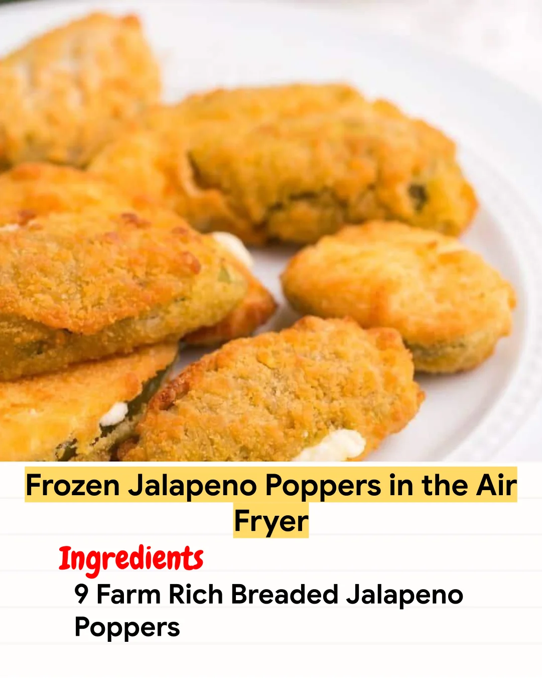 Air Fryer Recipe Frozen Jalapeno Poppers in the Air Fryer