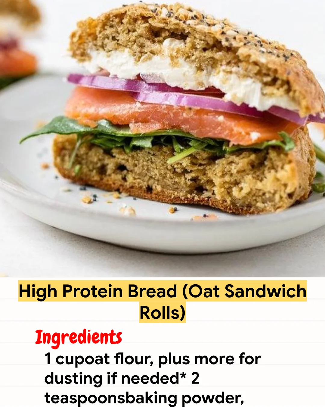 Air Fryer Recipe High Protein Bread (Oat Sandwich Rolls)