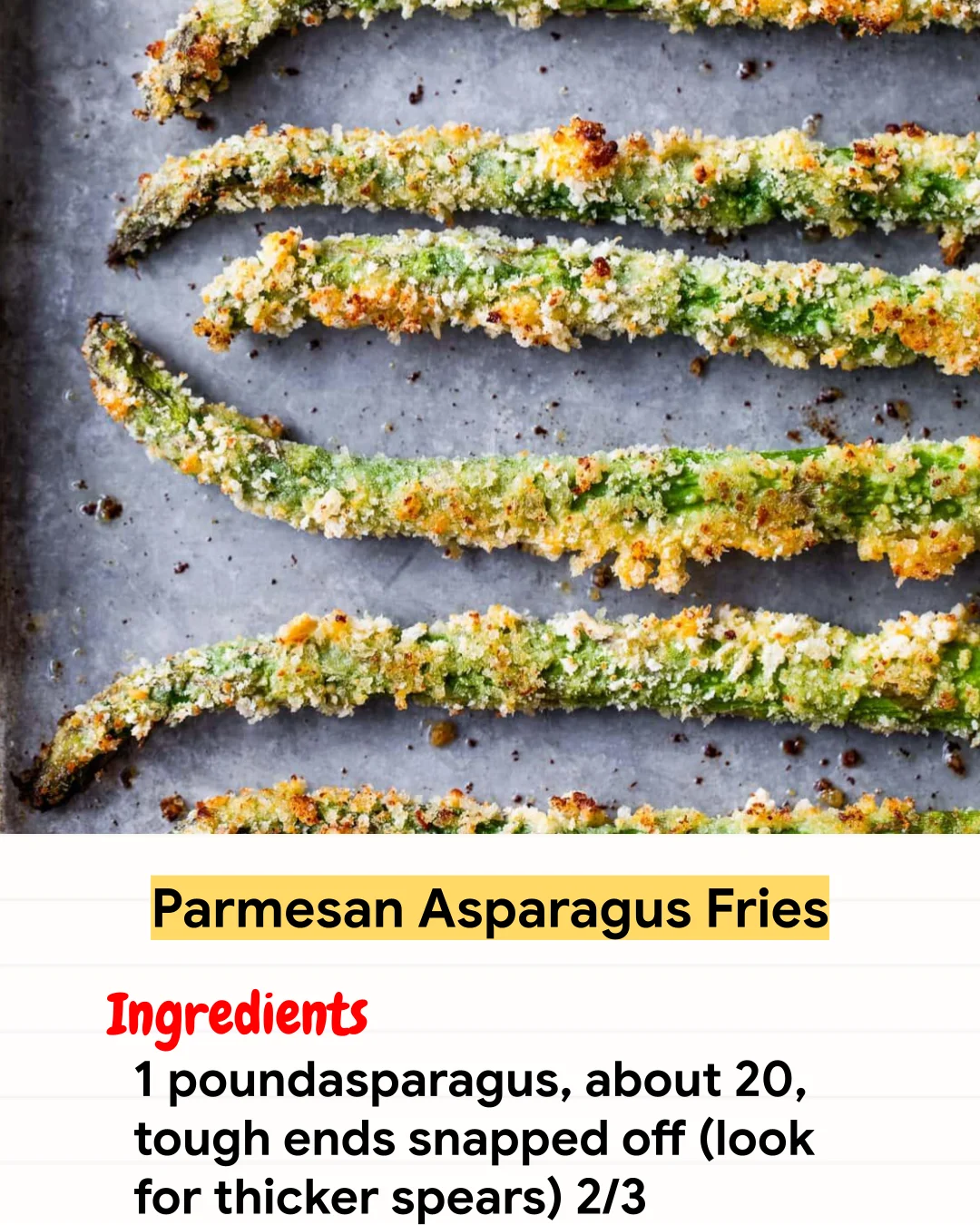 Air Fryer Recipe Parmesan Asparagus Fries
