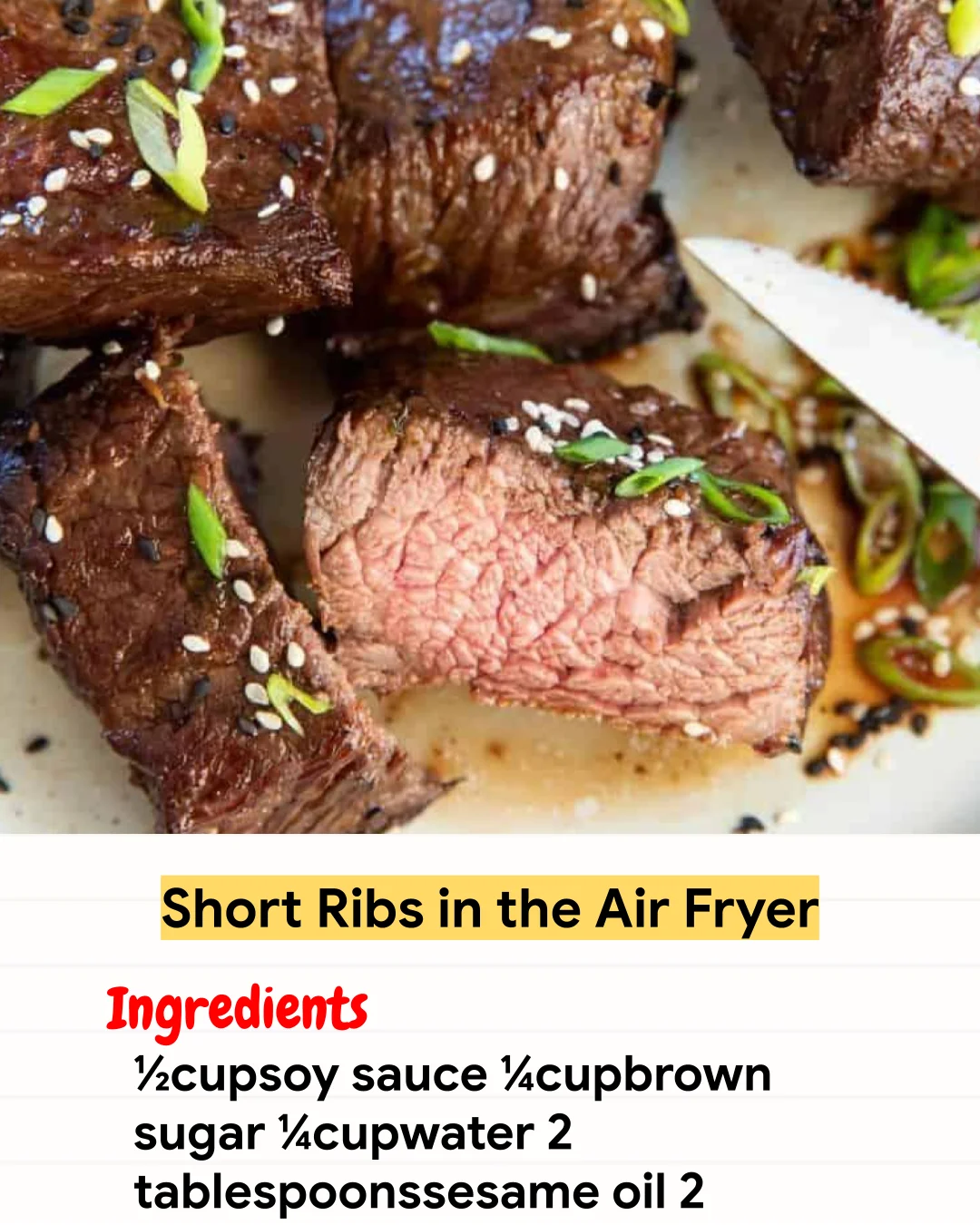 Air Fryer Recipe Short Ribs in the Air Fryer