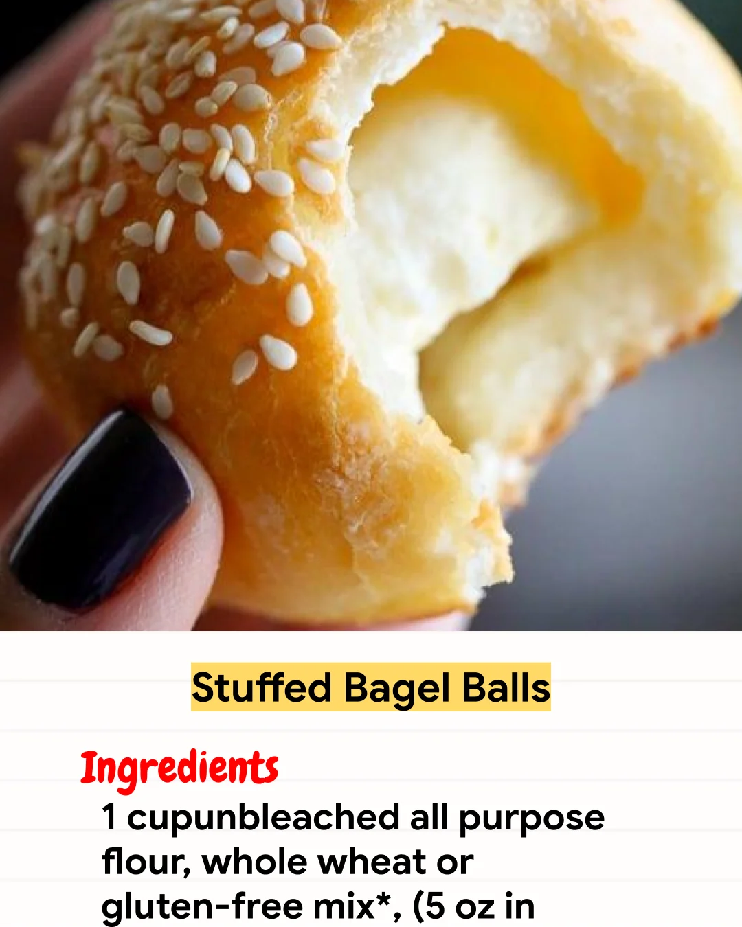 Air Fryer Recipe Stuffed Bagel Balls