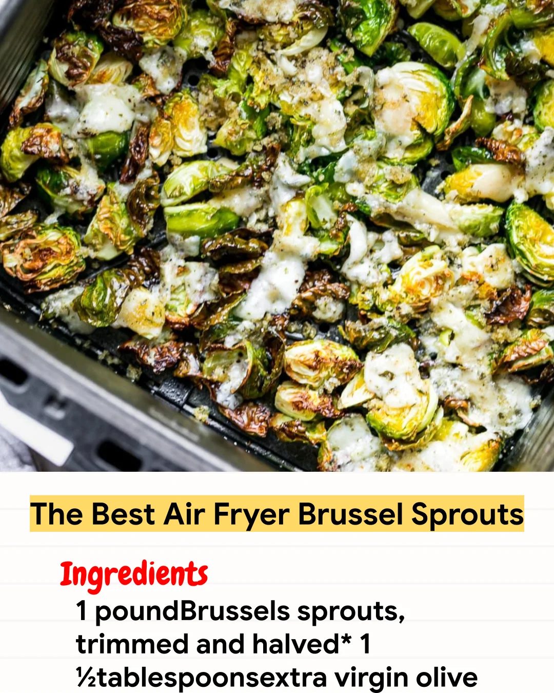 Air Fryer Recipe The Best Air Fryer Brussel Sprouts