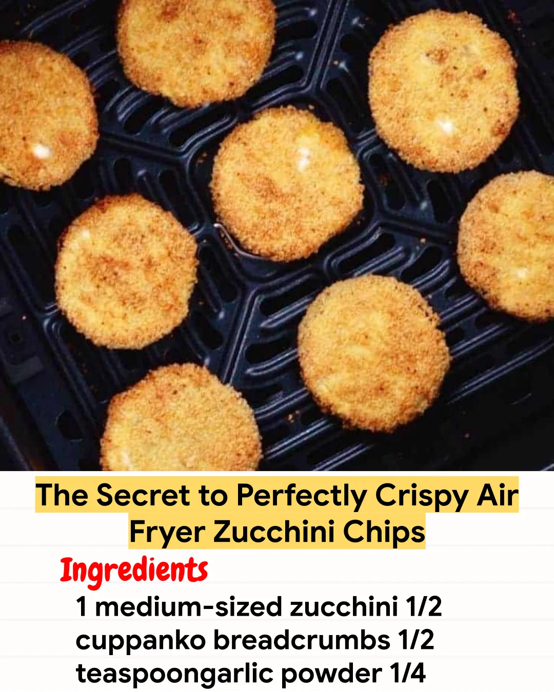 Air Fryer Recipe The Secret to Perfectly Crispy Air Fryer Zucchini Chips