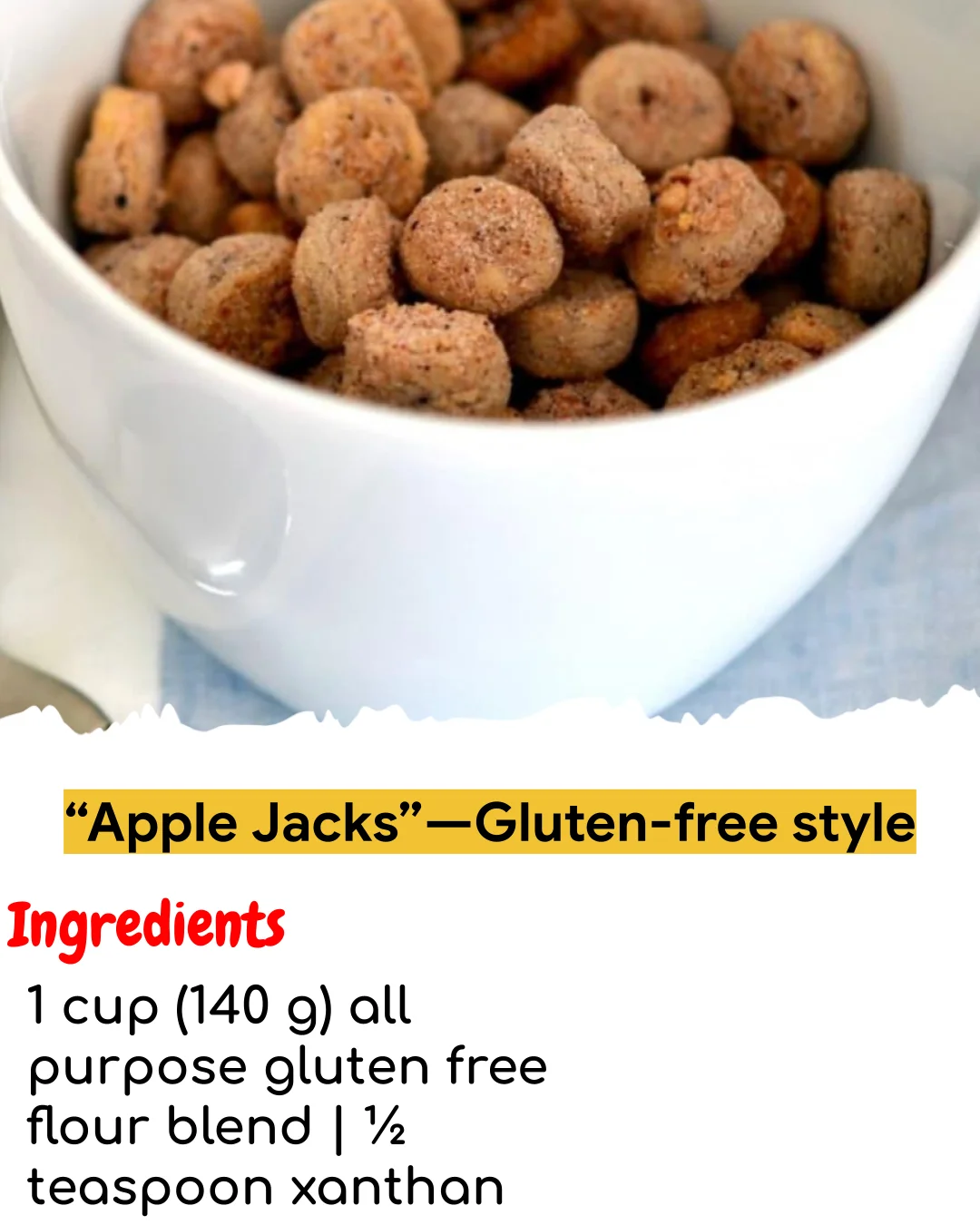 “Apple Jacks”—Gluten-free style (Meal Prep Friendly)