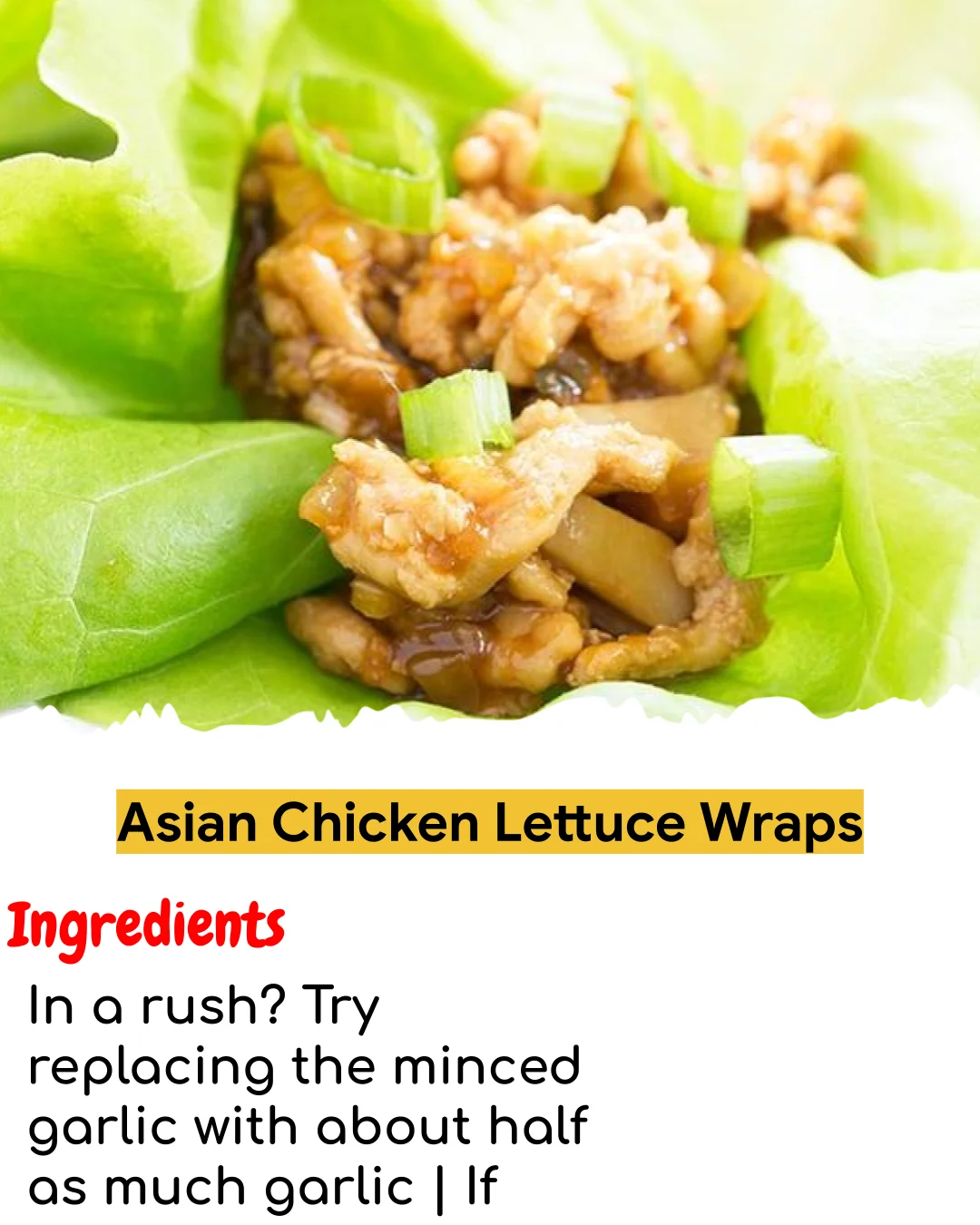 Asian Chicken Lettuce Wraps (Easy 60-Minute)