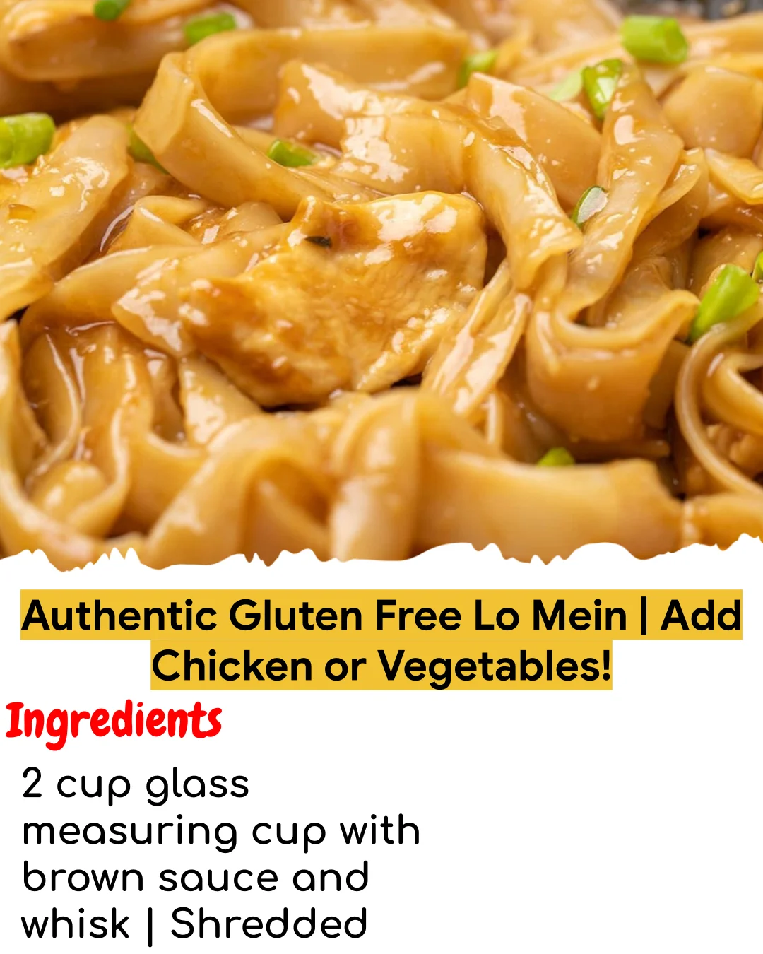 Authentic Gluten Free Lo Mein | Add Chicken or Vegetables! (Chef-Developed)