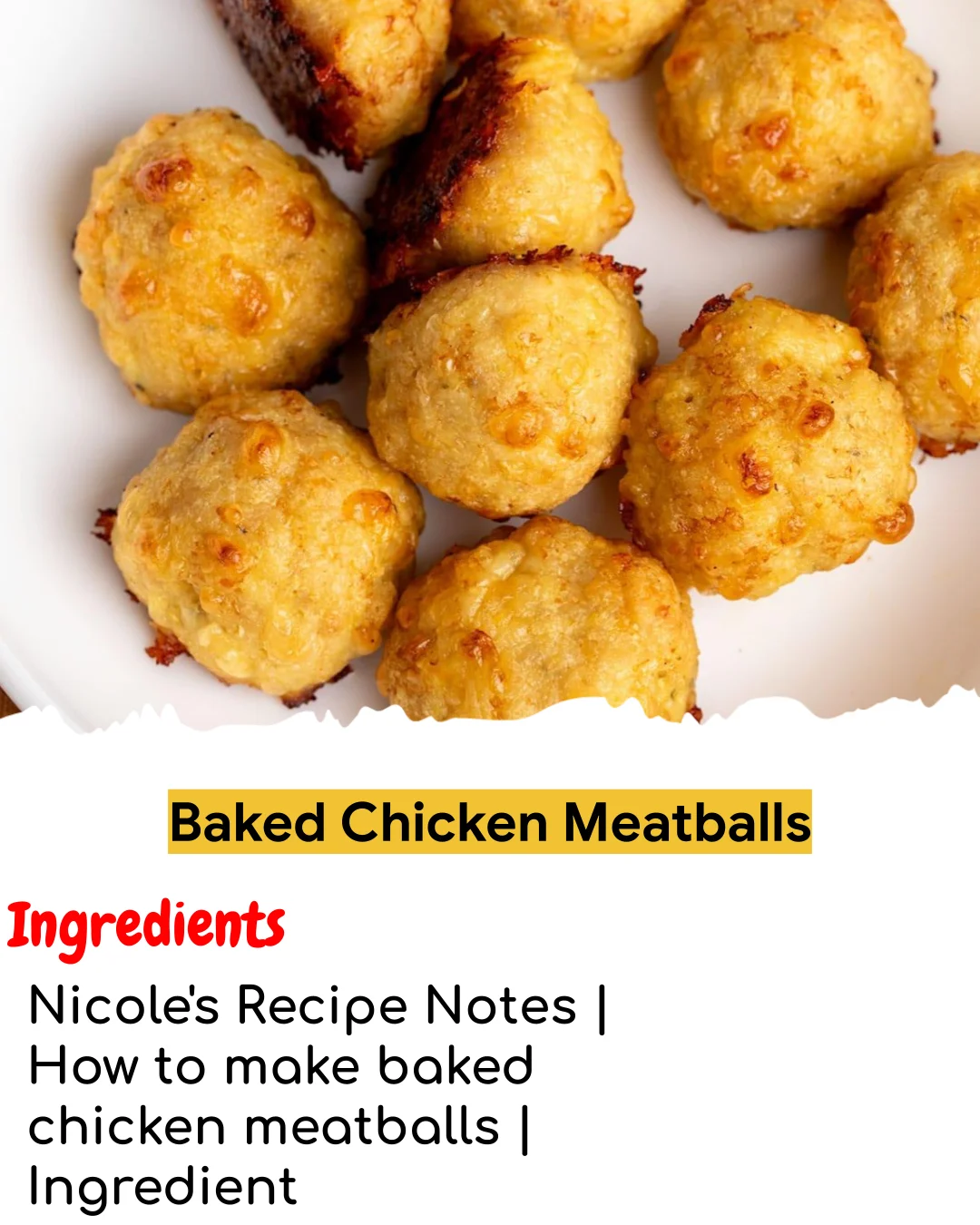 Baked Chicken Meatballs (Tested 10+ Times)