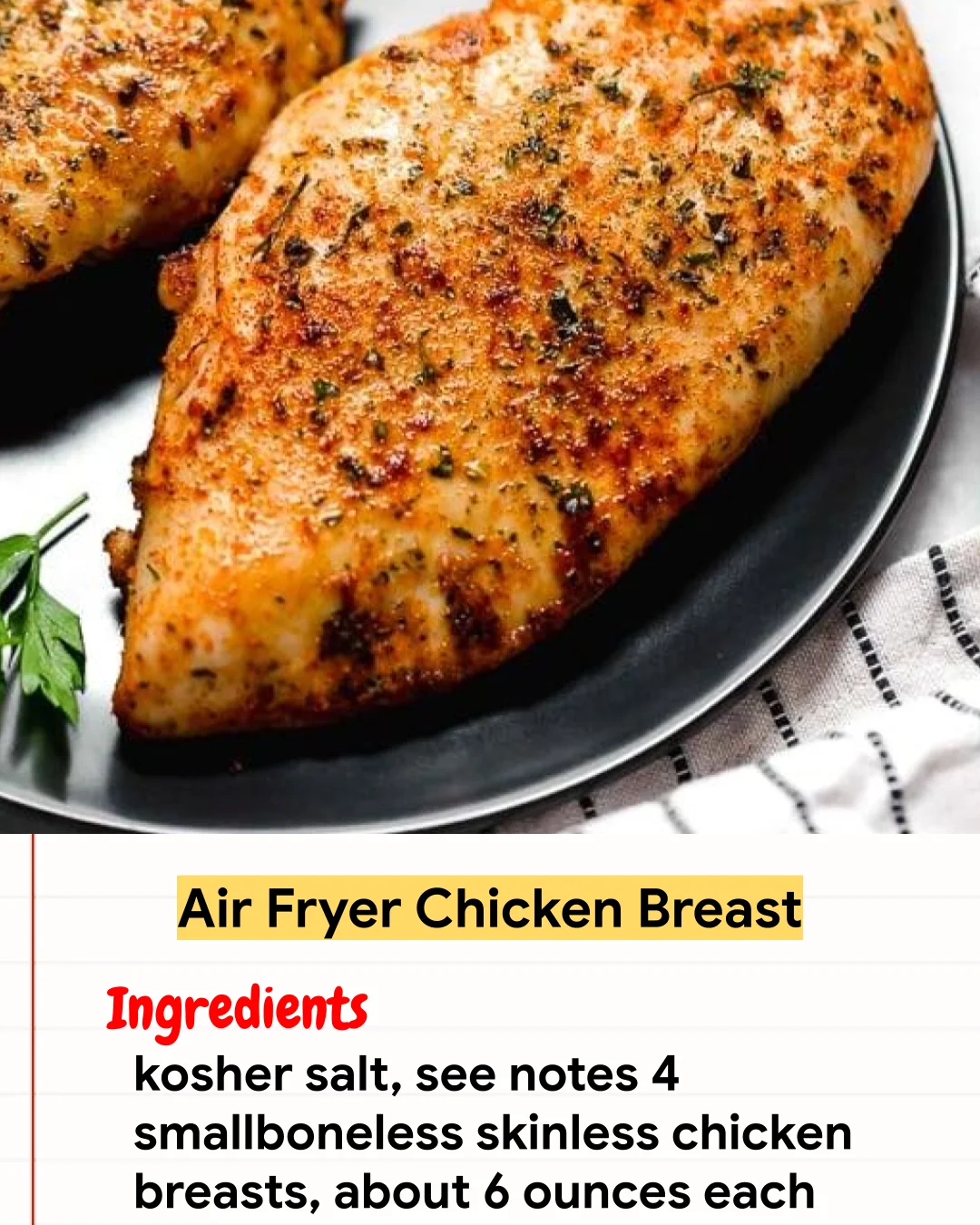 Chicken Recipe Air Fryer Chicken Breast