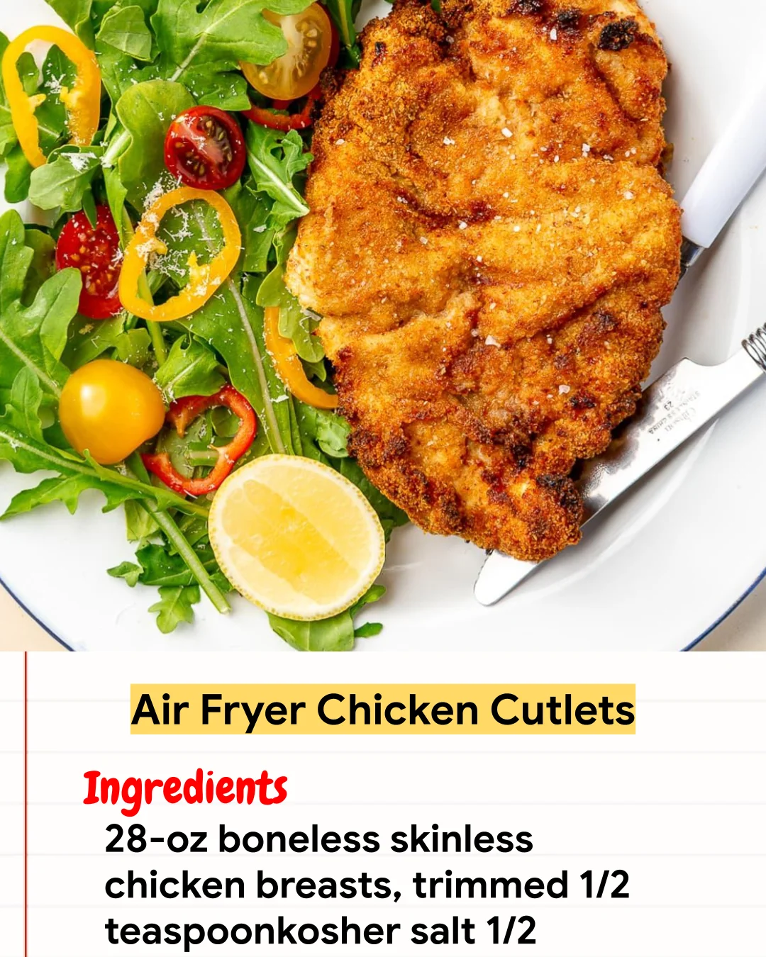Chicken Recipe Air Fryer Chicken Cutlets