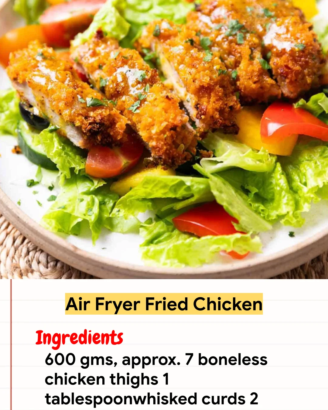 Chicken Recipe Air Fryer Fried Chicken
