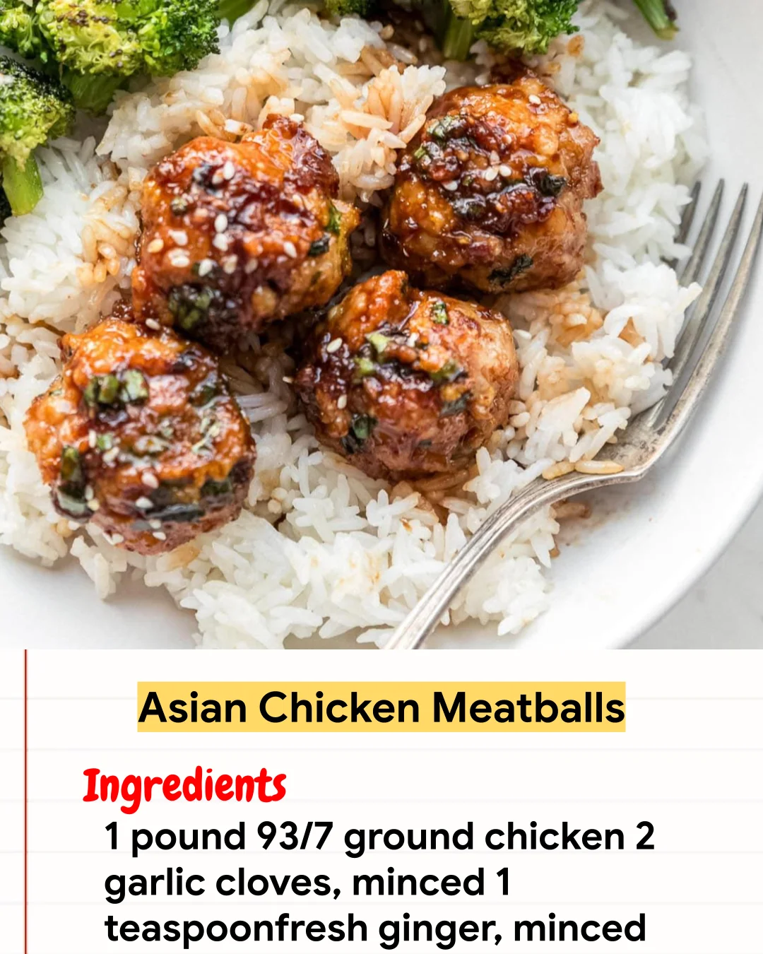 Chicken Recipe Asian Chicken Meatballs