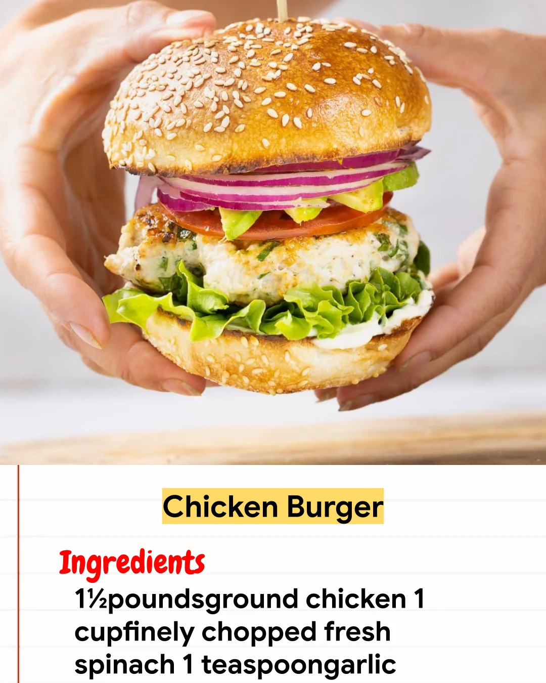 Chicken Recipe Chicken Burger