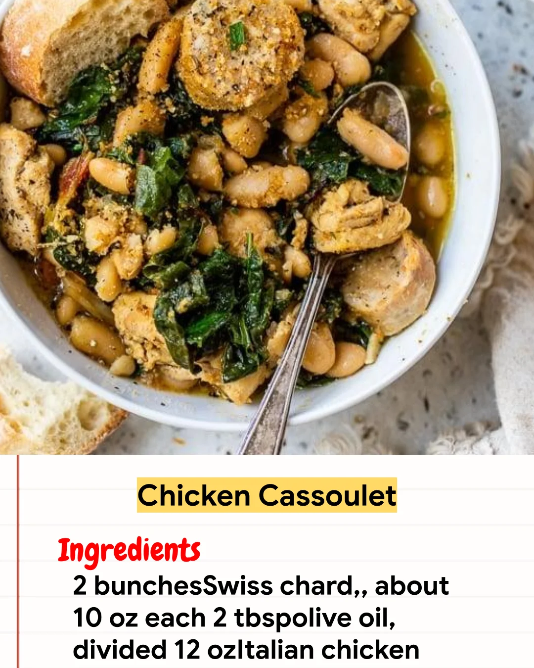 Chicken Recipe Chicken Cassoulet