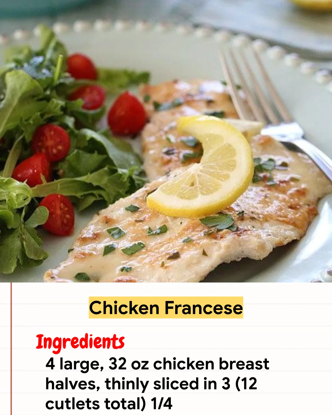 Chicken Recipe Chicken Francese