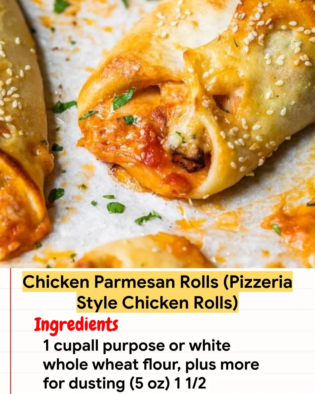 Chicken Recipe Chicken Parmesan Rolls (Pizzeria Style Chicken Rolls)