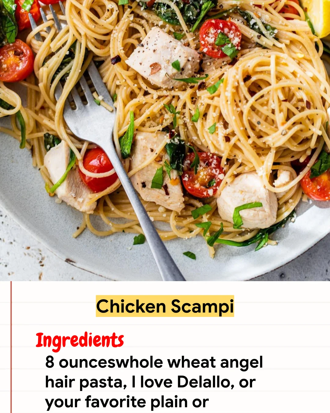 Chicken Recipe Chicken Scampi