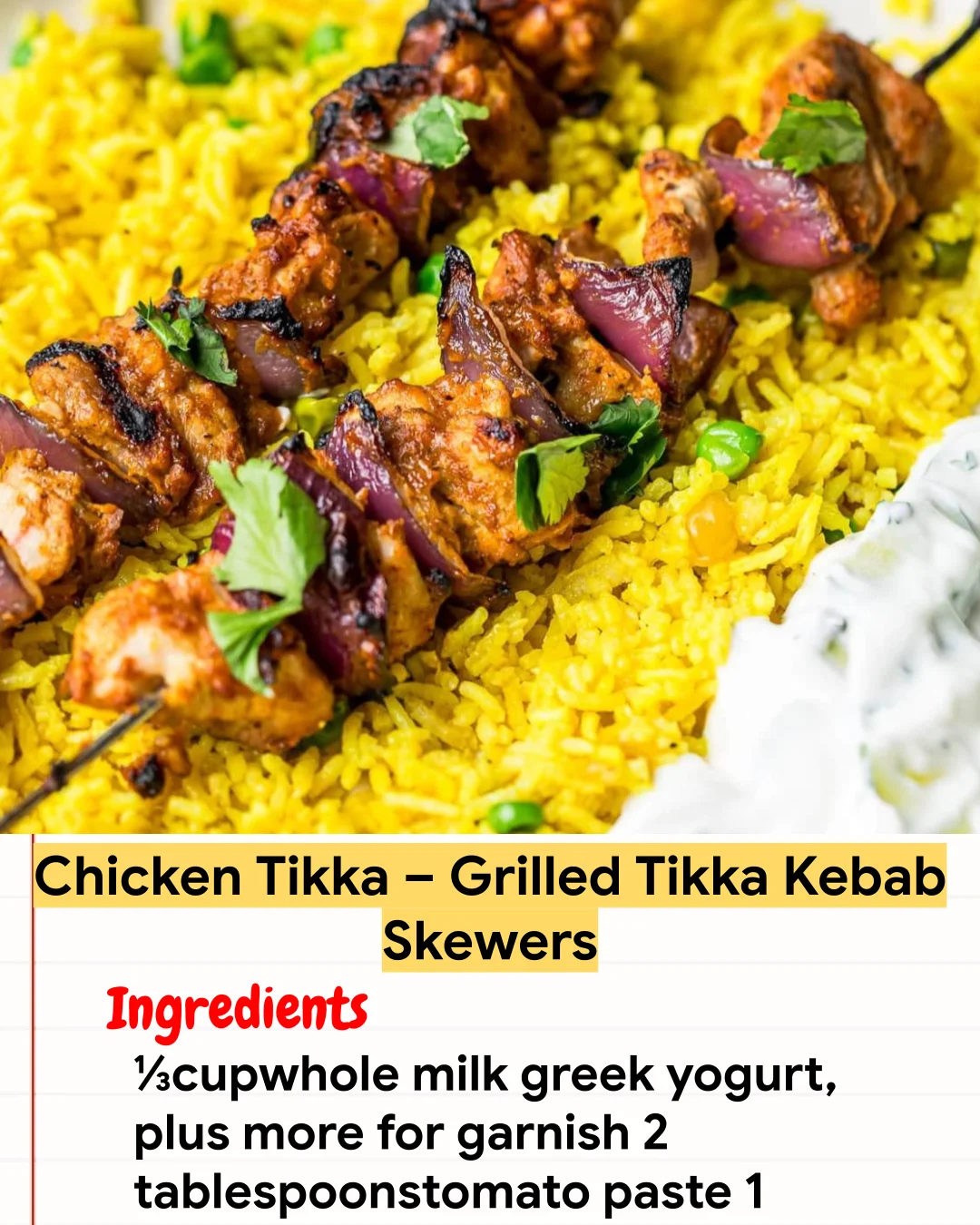 Chicken Recipe Chicken Tikka – Grilled Tikka Kebab Skewers