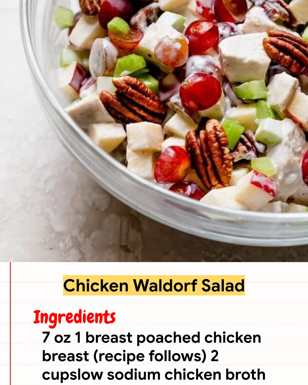 Chicken Recipe Chicken Waldorf Salad