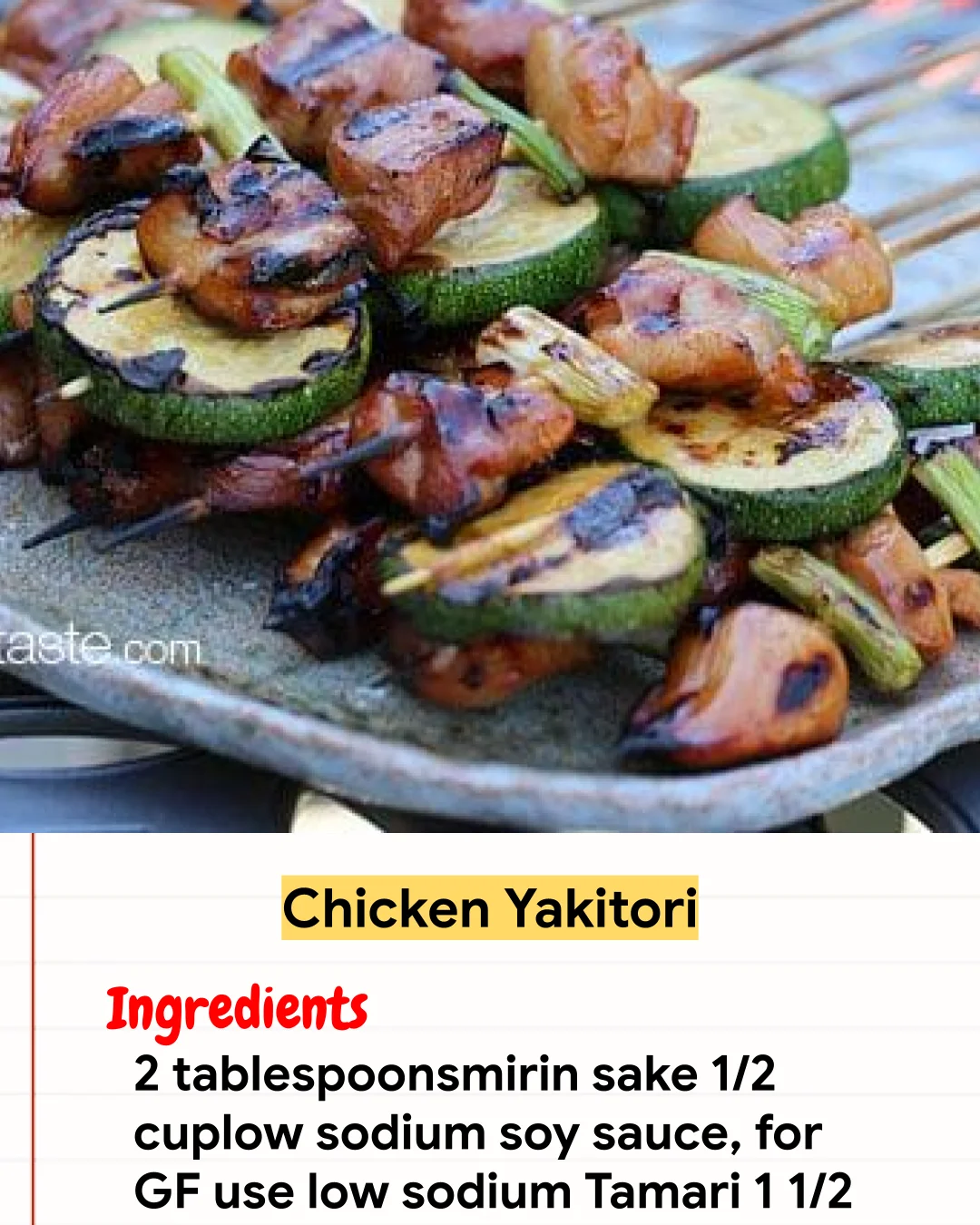 Chicken Recipe Chicken Yakitori